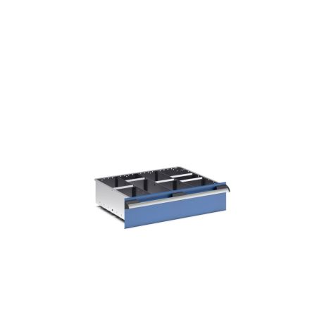 cubio Sortiment mit 10 Trennwänden 3x Trennwand/7x Steckwand - BxTxH: 650x525x127mm - verzinkt