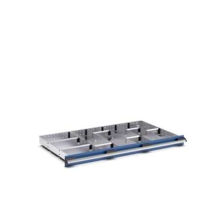 cubio Sortiment mit 12 Trennwänden 5x Trennwand/7x Steckwand - BxTxH: 1050x650x52mm - verzinkt