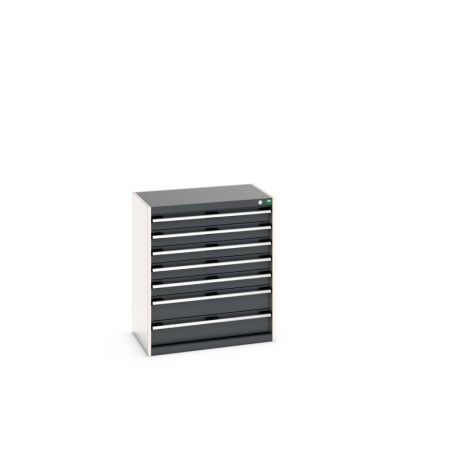 cubio Schubladenschrank bestückt mit 7 Schubladen BxTxH: 800x525x900mm