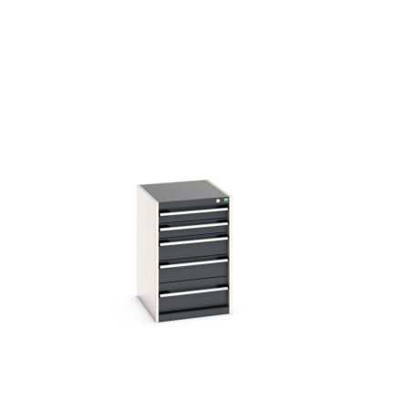 cubio Schubladenschrank bestückt mit 5 Schubladen BxTxH: 525x650x800mm