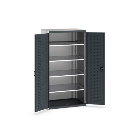 cubio Flügeltürschrank bestückt mit 4 Fachböden BxTxH: 1050x750x2000mm