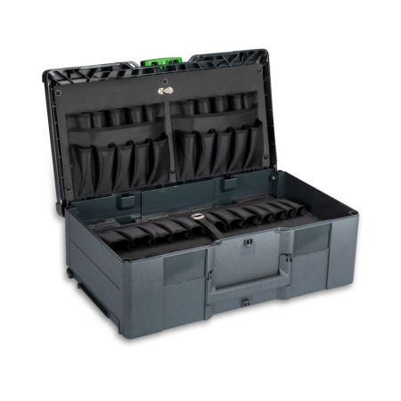 bott Systainer³ L 187 mit Werkzeugeinsatz und Deckeltasche - BxTxH: 508x296x187mm - Kunststoff / RAL 7016