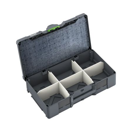 bott Systainer³ L 137 mit Fachteiler-Set und Deckeleinlage - BxTxH: 508x296x137 - Kunststoff / RAL 7016