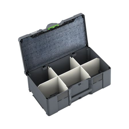 bott Systainer³ L 187 mit Fachteiler-Set und Deckeleinlage - BxTxH: 508x296x187 - Kunststoff / RAL 7016