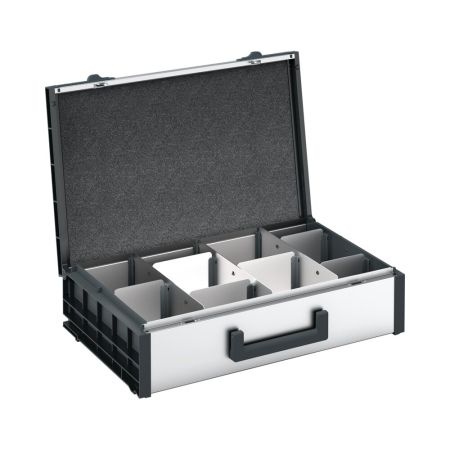 varioCase L 135 mit Trennwandset BxTxH: 508x337x135mm - Alu eloxiert