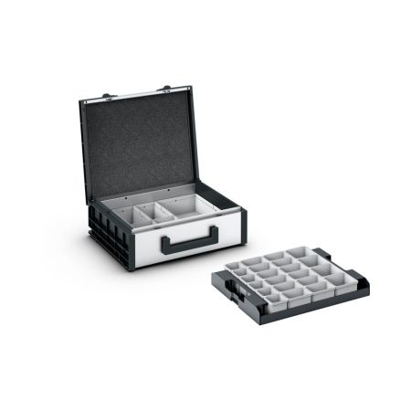 varioCase M 135 mit 33  Boxen BxTxH: 396x337x135mm - Alu eloxiert