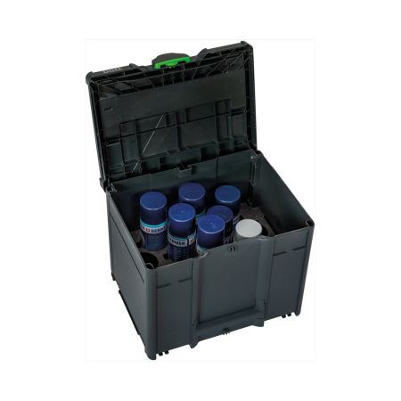 bott Systainer³ M 337 mit Spraydoseneinsatz für 14 Dosen - BxTxH: 396x296x337mm - Kunststoff / RAL 7016